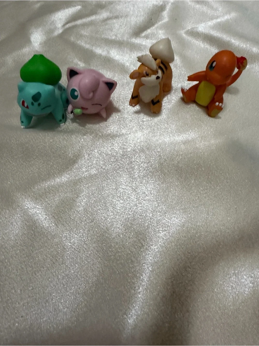 Jazwares Pokemon Mini Figures: Bulbasaur, Jigglypuff, Growlithe, Charmander